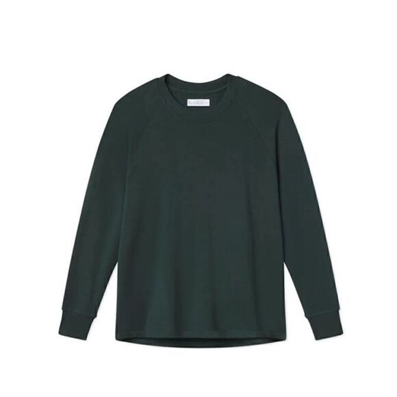 LAKE long-sleeve raglan crewneck sweatshirt Green Size XS - Picture 1 of 7